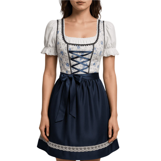 Vestido Dirndl Dame - Material Ligero - Perfecto Outfit para Oktoberfest