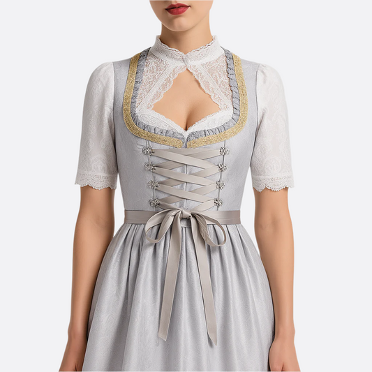 Vestido Dirndl para Damas - Material Ligero - Atuendo Tradicional de Oktoberfest