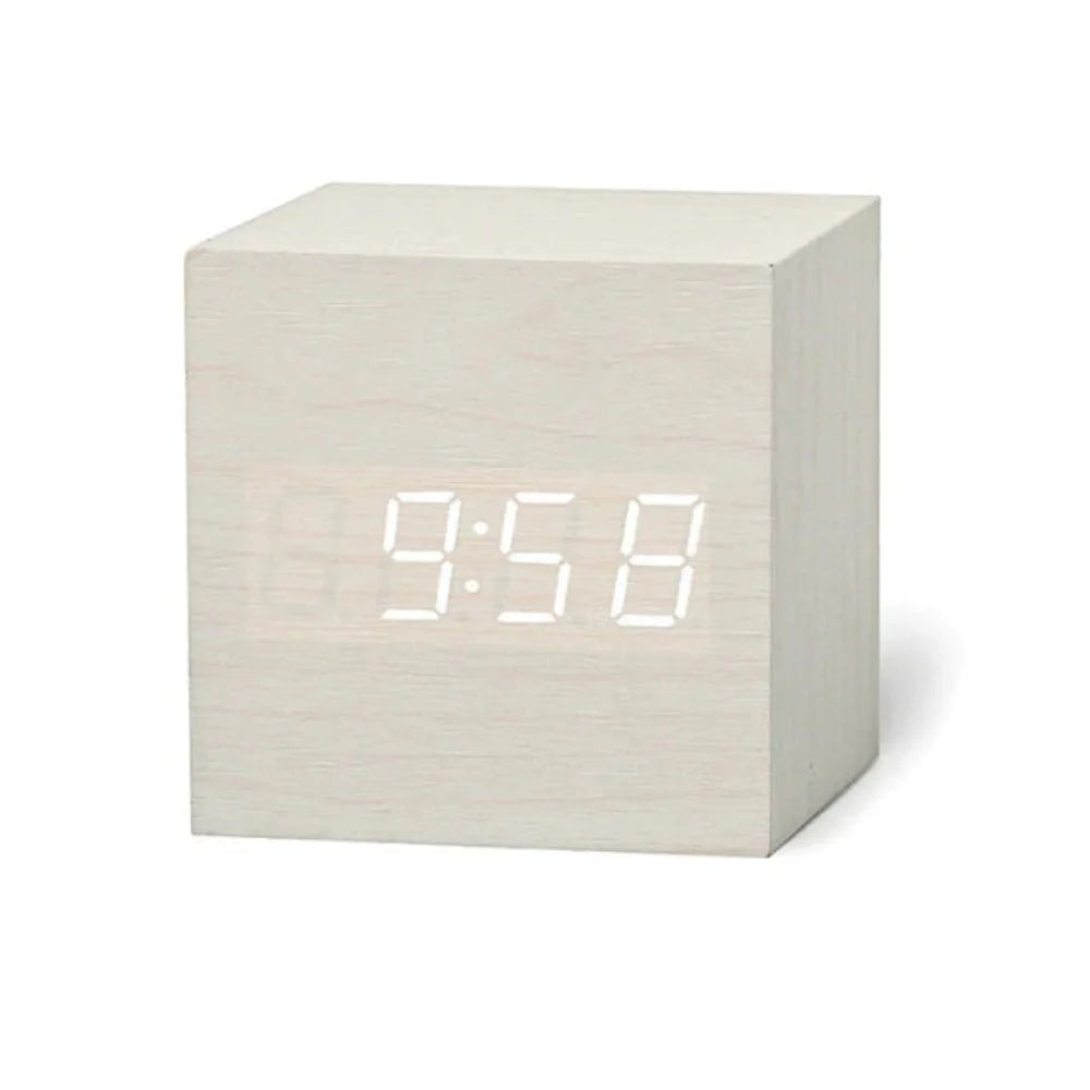 Reloj Despertador Digital LED Compacto - Brillo Ajustable - Modo Nocturno