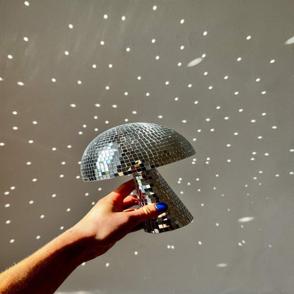 Lámpara Hongo Retro - Bola Discoteca - Efecto Brillante