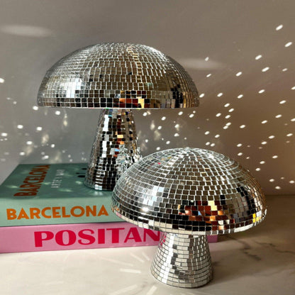 Lámpara Hongo Retro - Bola Discoteca - Efecto Brillante