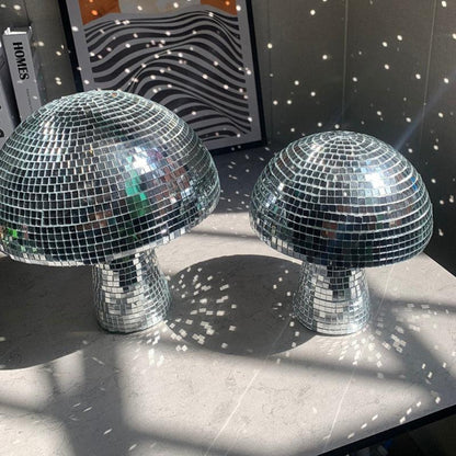 Lámpara Hongo Retro - Bola Discoteca - Efecto Brillante