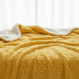 Manta Reversible WoolDream – Cree – Ultra Cálida y Elegante