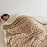 Manta Reversible WoolDream – Cree – Ultra Cálida y Elegante