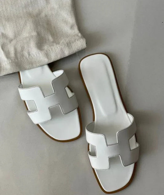 H Sandal | Sandalias de Cuero Modernas Diseño H