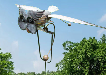 Espiral de Viento de Metal para Decoración Exterior