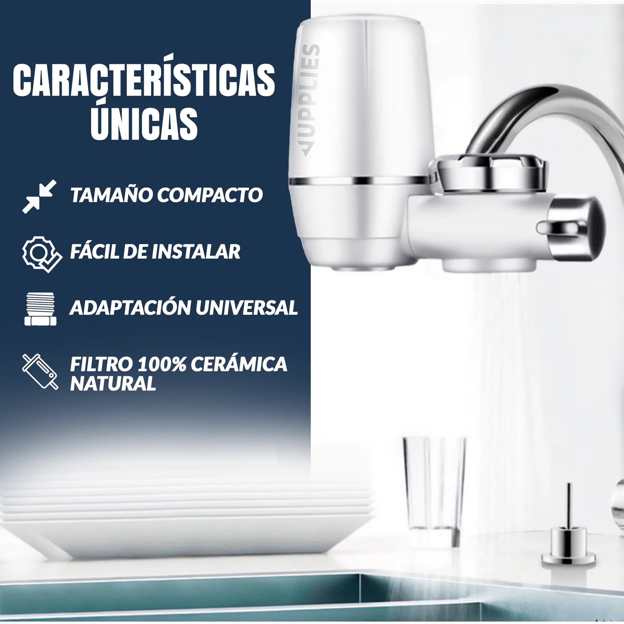 Filtro de Agua para Grifo con 7 Etapas de Purificación | Vyflair