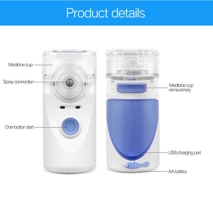 Nebulizador de Malla Portátil para Adultos y Niños