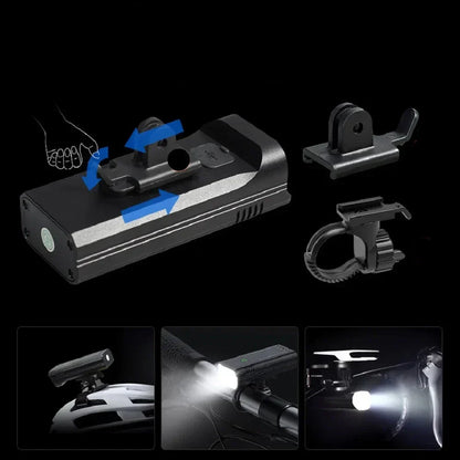Luminoride Power Beam - Luz Bicicleta 5000 Lúmenes - Batería 10000mAh