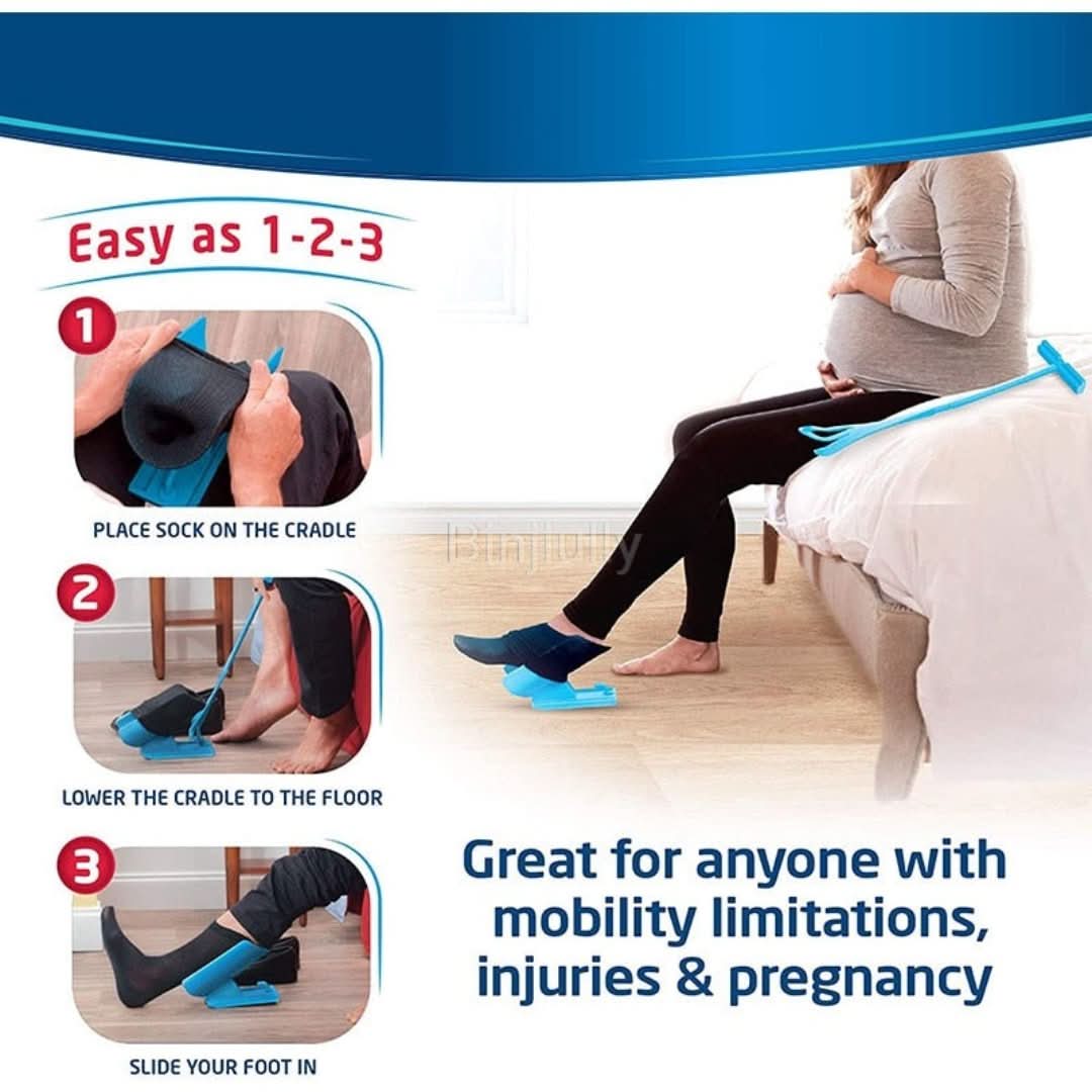 Easysock: rutina simplificada para los ancianos y aquellos con problemas de espalda/rodilla-Health Care-VyFlair