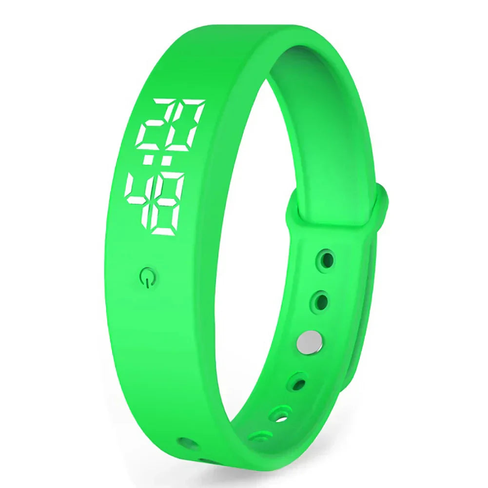 BraceletV9 – Reloj inteligente resistente al agua con alarma de vibración