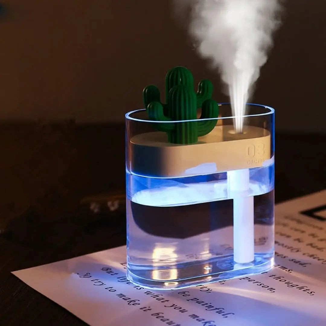 Humidificador silencioso ultrasónico Cactus-Humidifier-VyFlair