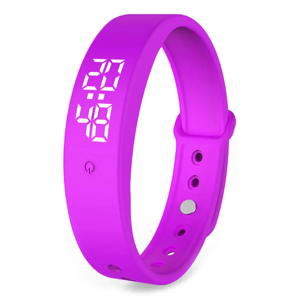 BraceletV9 – Reloj inteligente resistente al agua con alarma de vibración