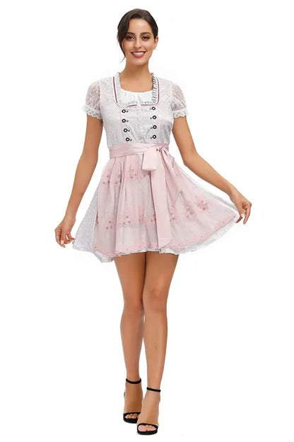 Vestido Dirndl para Damas - Material Transpirable - Traje Tradicional de Oktoberfest
