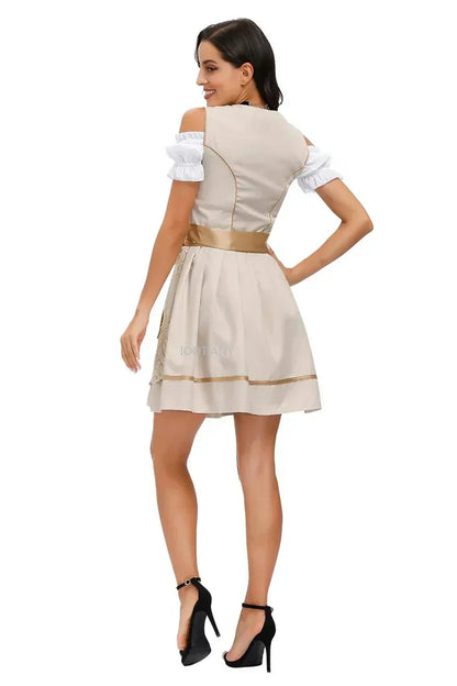 Vestido Dirndl para Damas - Material Transpirable - Traje Tradicional de Oktoberfest