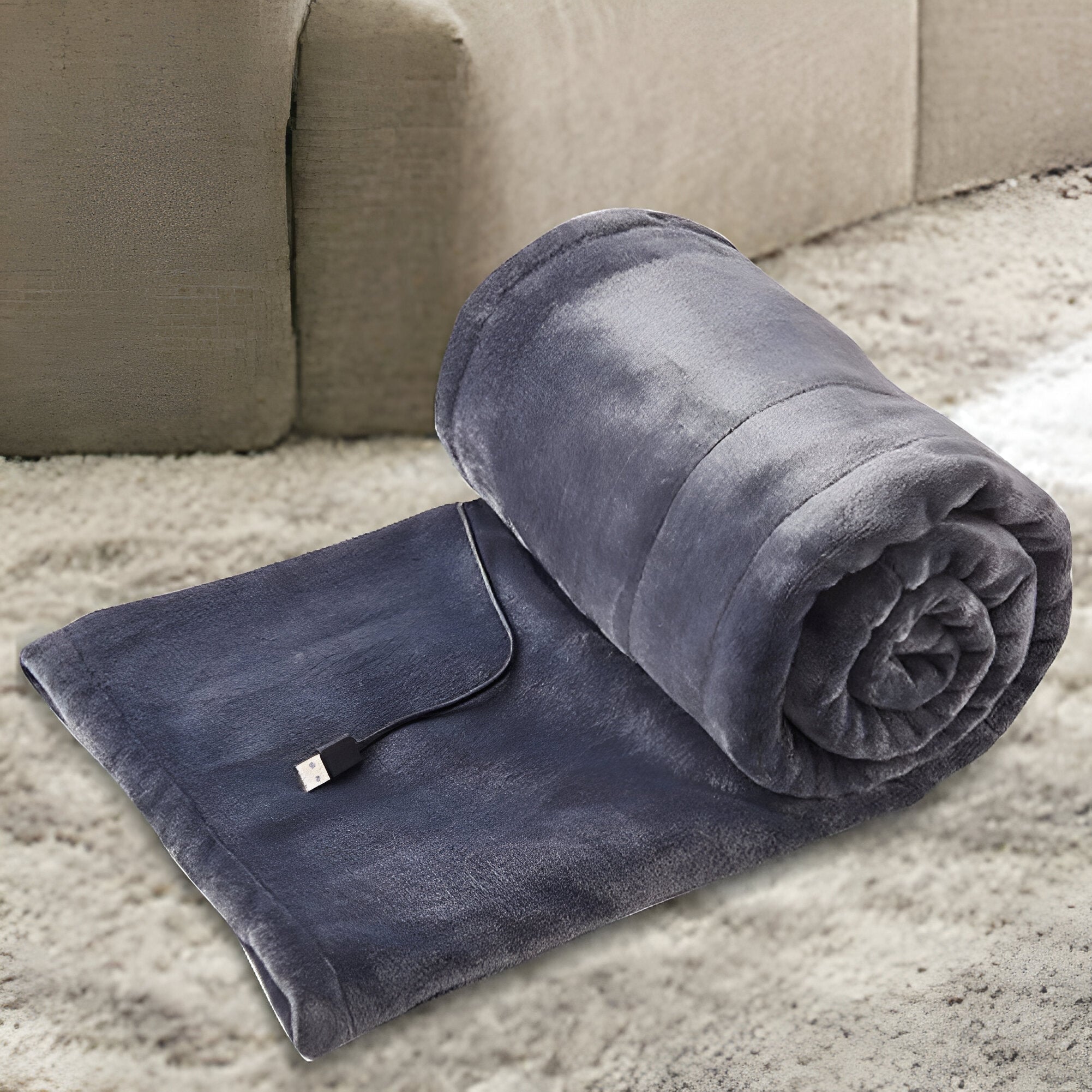 Manta Eléctrica USB Felpa Ultra Suave Cama Sofá