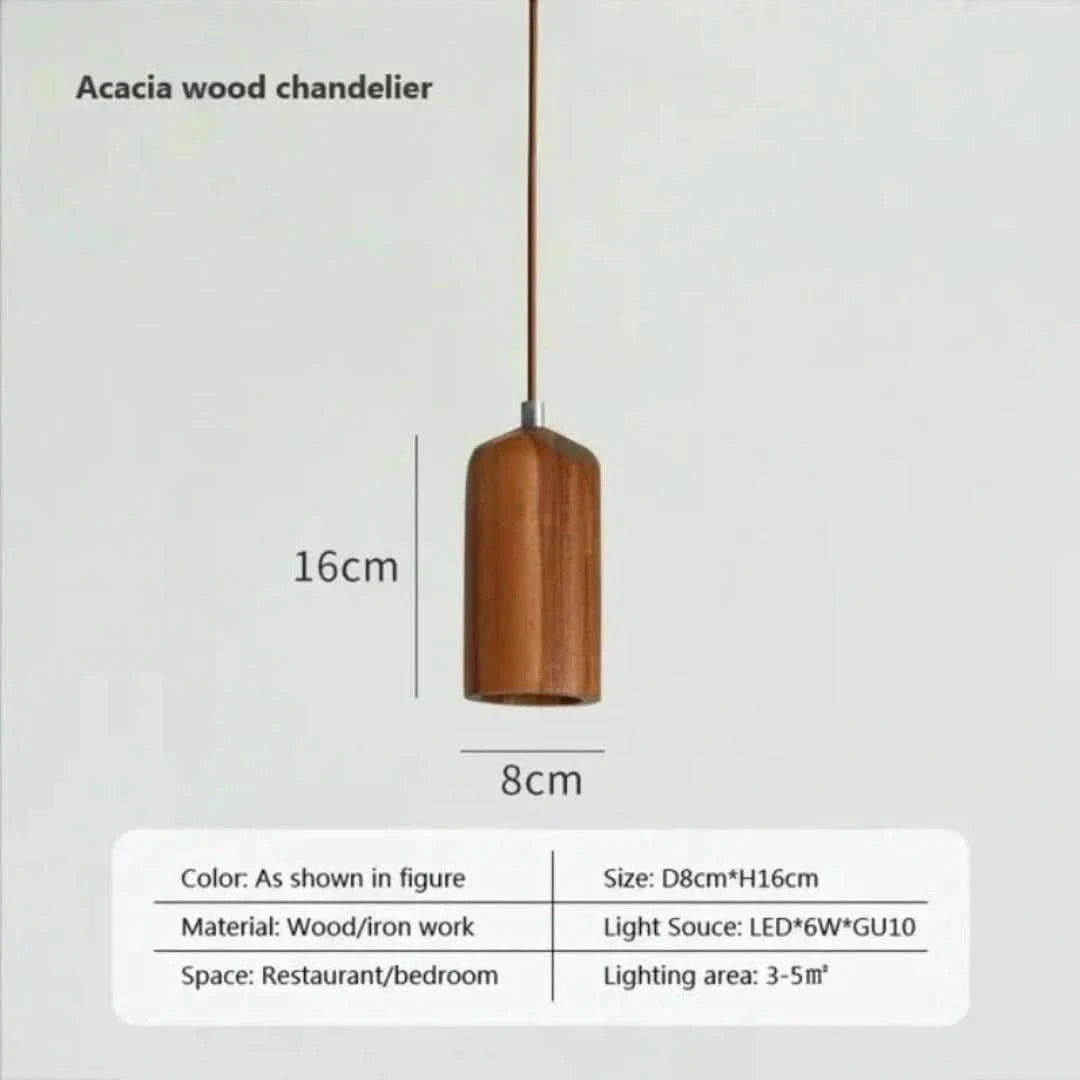 Timberessencia - Lámpara colgante de madera escandinava-Ceiling lamps-VyFlair