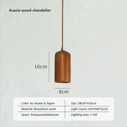Timberessencia - Lámpara colgante de madera escandinava-Ceiling lamps-VyFlair