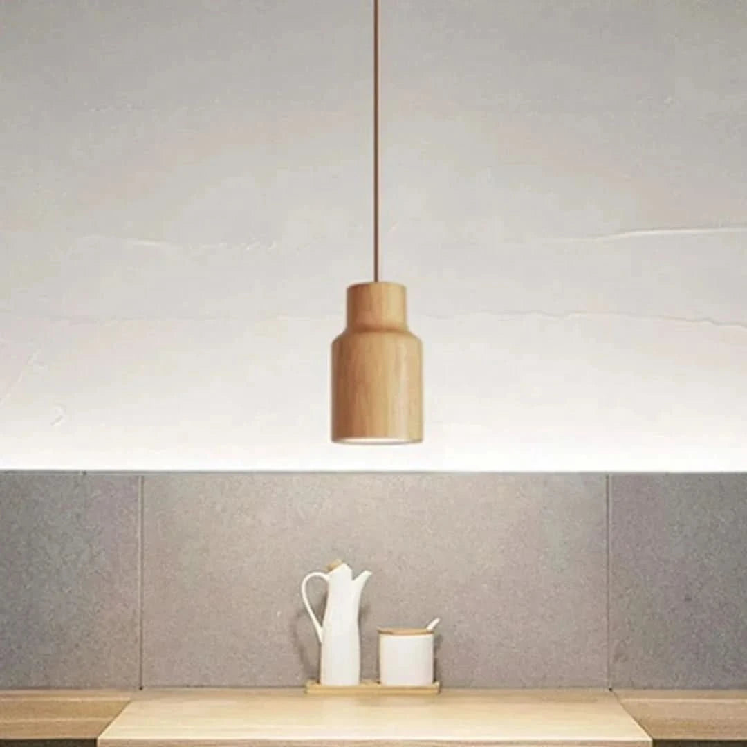 Timberessencia - Lámpara colgante de madera escandinava-Ceiling lamps-VyFlair