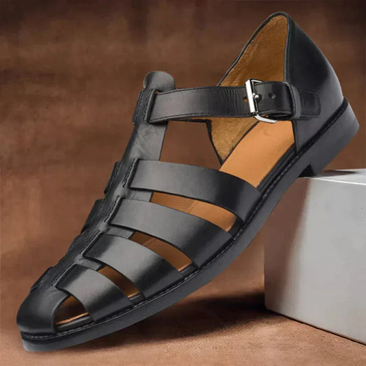 Hubert - Sandalias de piel de verano para hombre