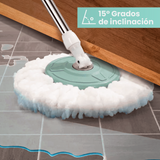 Fregona Giratoria Microfibra con Cubo y Escurridor