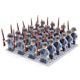 Juego de Bloques Soldados Militares WWII