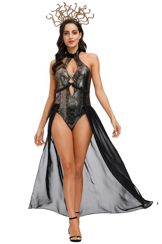 Disfraz Loredana - Reina de las Serpientes - Elegancia Misteriosa Halloween