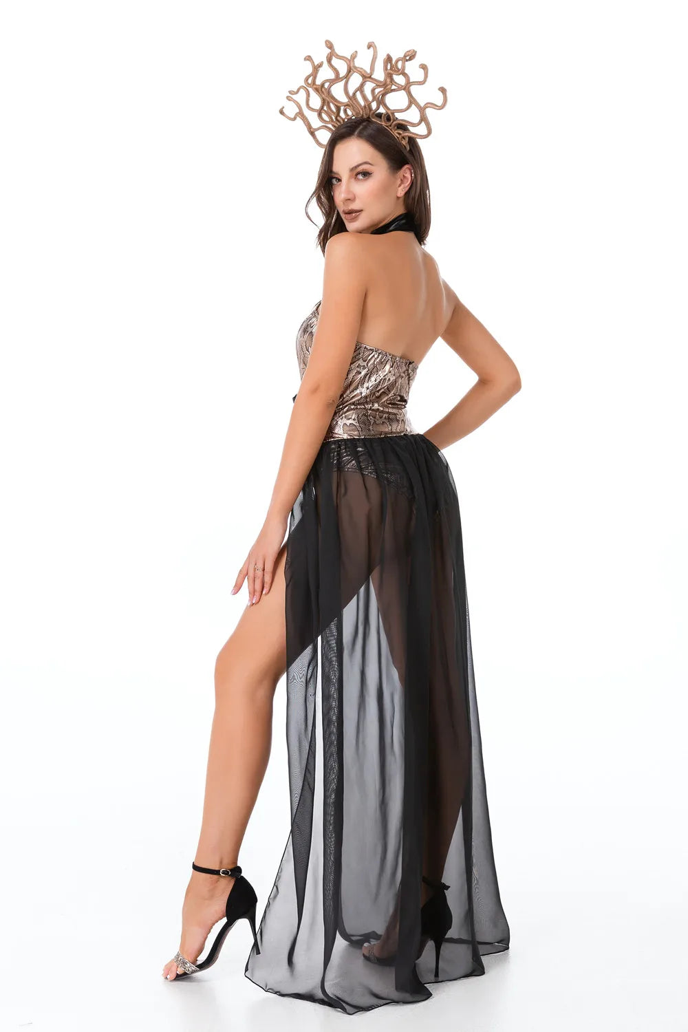 Disfraz Loredana - Reina de las Serpientes - Elegancia Misteriosa Halloween