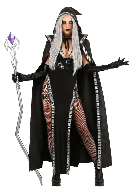 Lorenza Kostume mangas - Bruja gótica - Maxi vestido accesorio