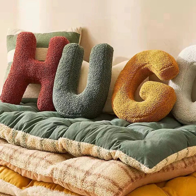 Cojín de Sofá Personalizado con Letras 3D