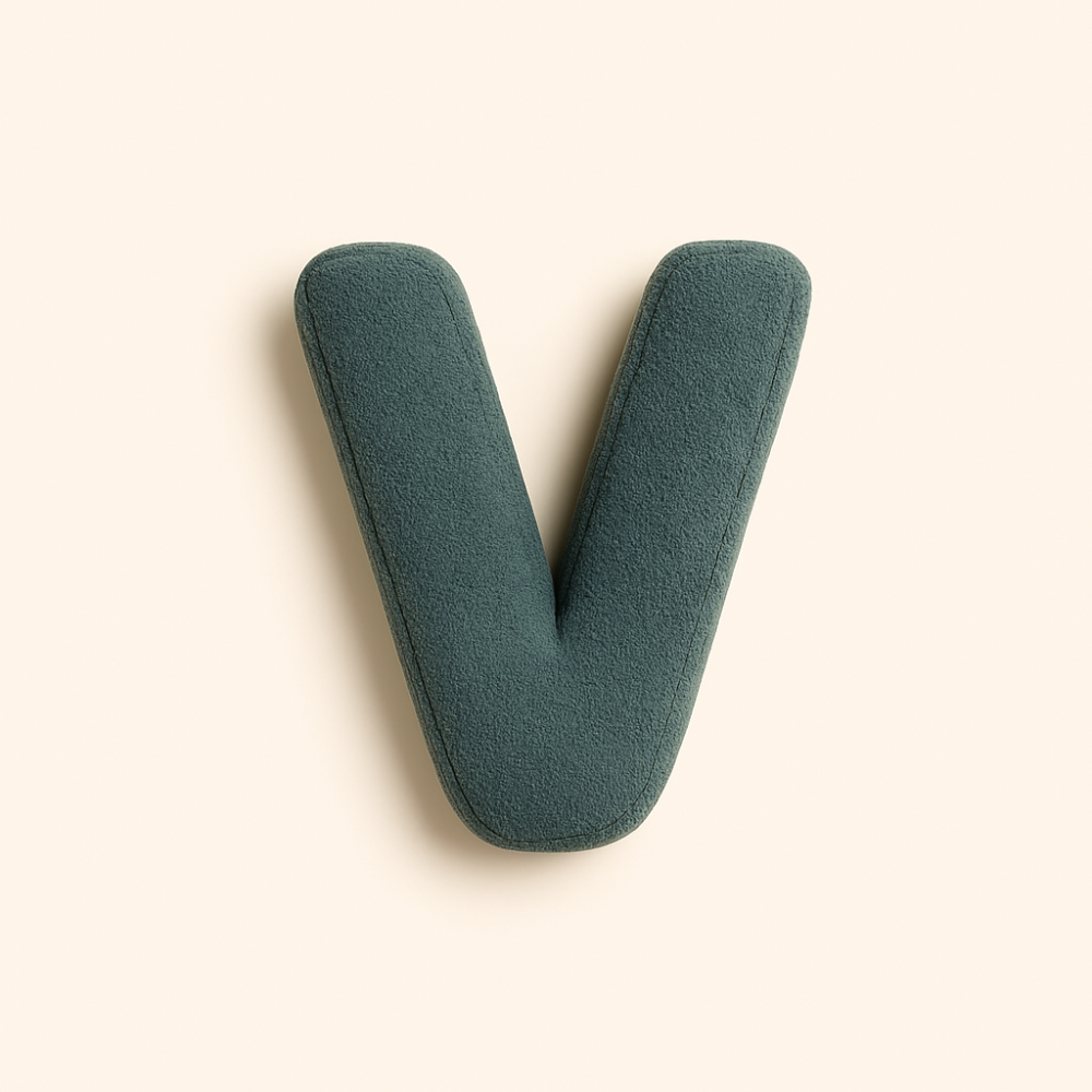 Cojín de Sofá Personalizado con Letras 3D
