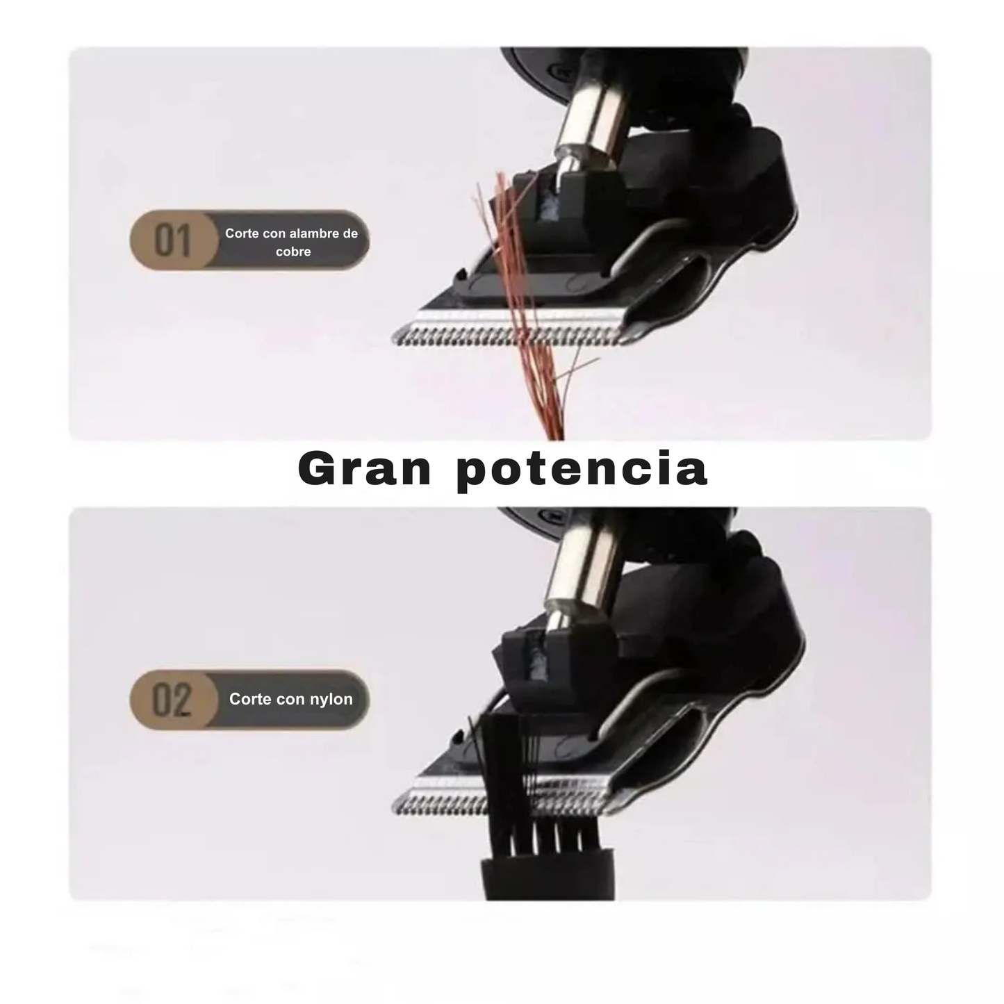 Recortador de cabello: acero inalámbrico y de acero inoxidable