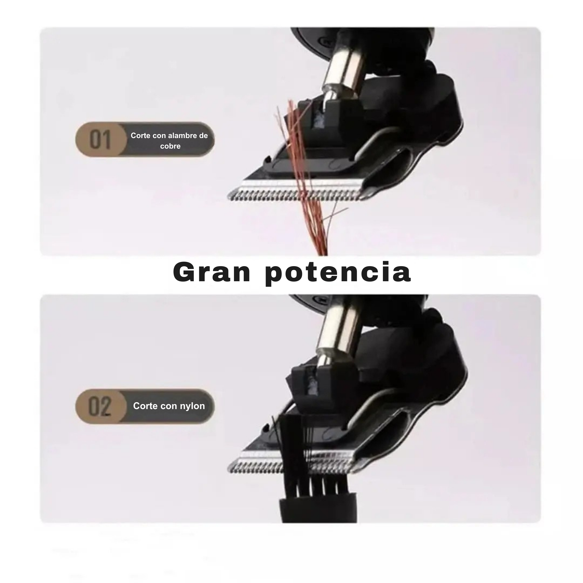 Recortador de cabello: acero inalámbrico y de acero inoxidable