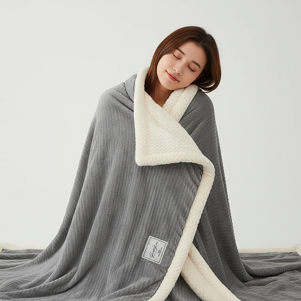 Manta de Forro Polar Lujo CozyBlanket - Suave Cálida Premium