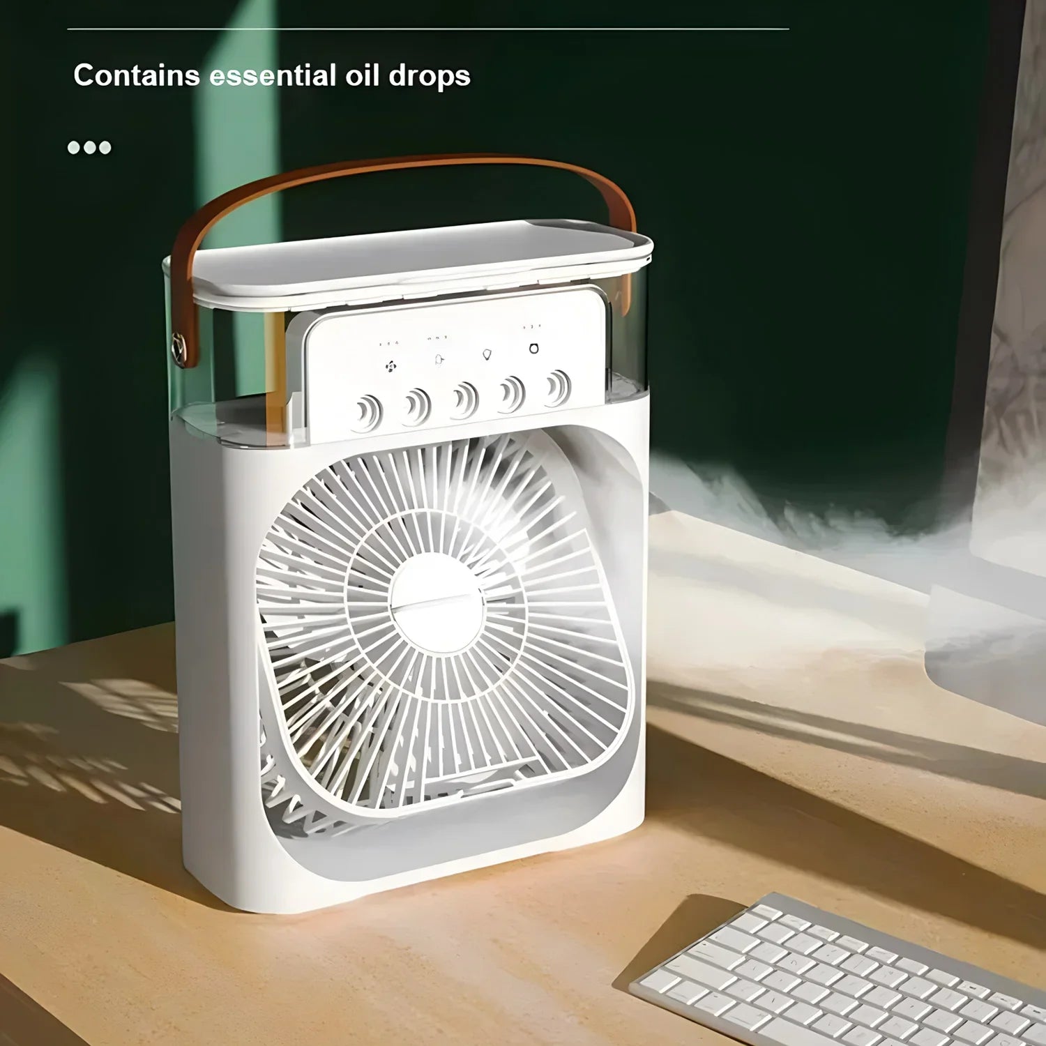 Luxyecs Ventilador AirCooler Pro 3 en 1 - Aire Acondicionado - Humidificador - Luz LED 7 Colores