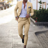 Mikael - Conjunto de Blazer y Pantalón Versátil para un Estilo Moderno
