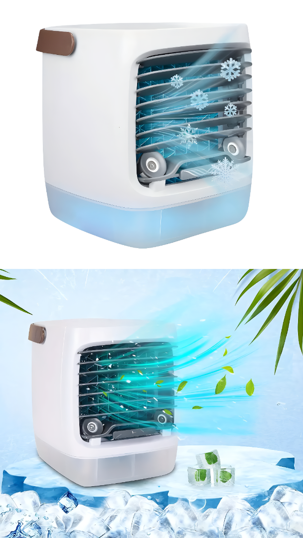 Mini Enfriador de Aire - Portátil - Eficiente - Refresca Rápido