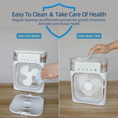 Mini Ventilador de Niebla de Hielo - Refrescante y Potente