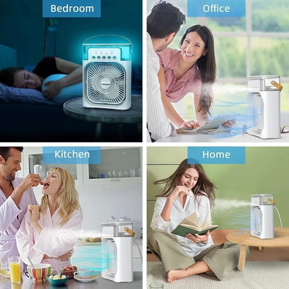 Mini Ventilador de Niebla de Hielo - Refrescante y Potente