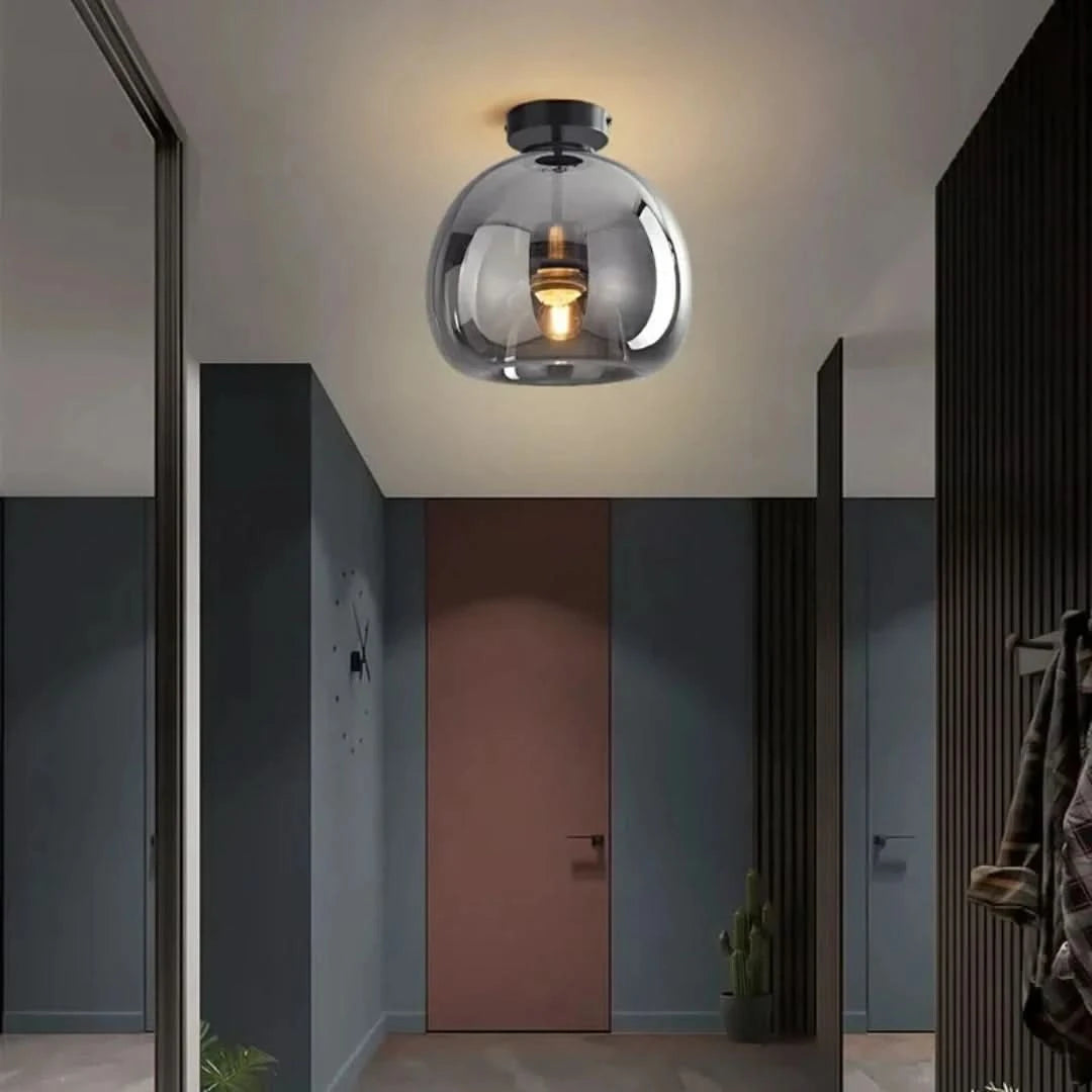 EssenceGlow - Minimalist Glass Ceiling Lamp