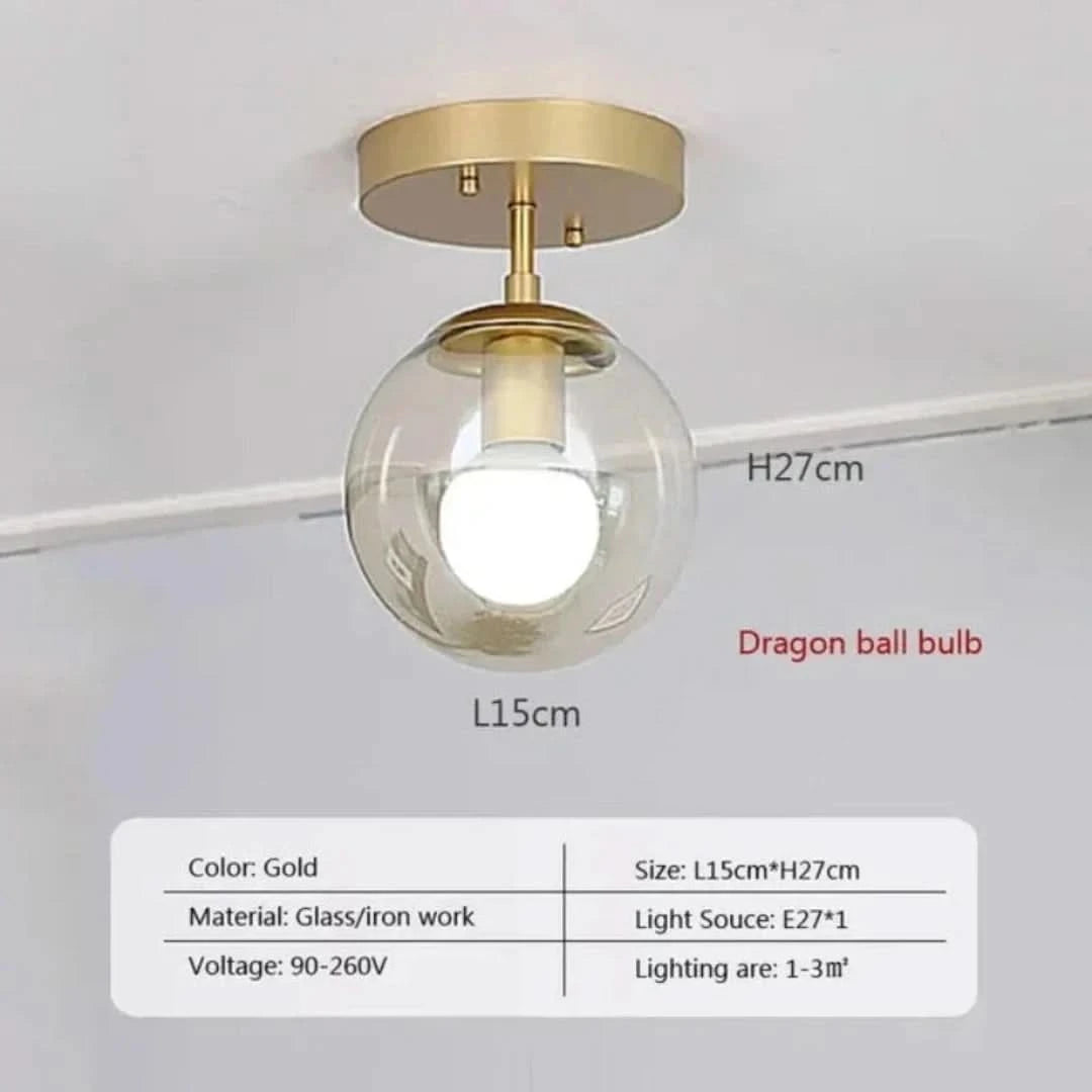 Modernorb - Monte de techo de globo de vidrio-Ceiling lamps-VyFlair