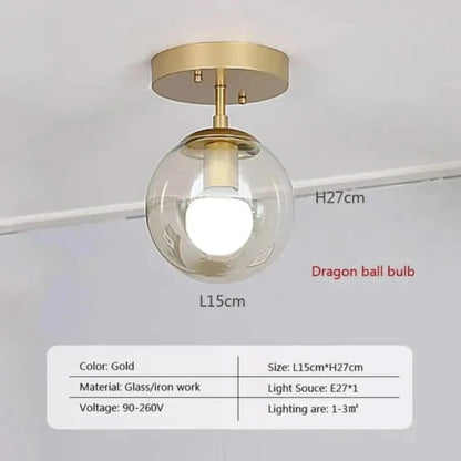 Modernorb - Monte de techo de globo de vidrio-Ceiling lamps-VyFlair