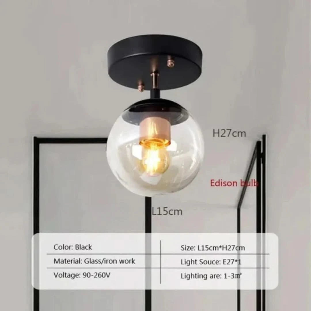 Modernorb - Monte de techo de globo de vidrio-Ceiling lamps-VyFlair