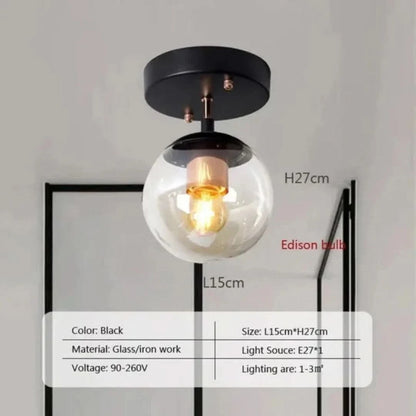 Modernorb - Monte de techo de globo de vidrio-Ceiling lamps-VyFlair