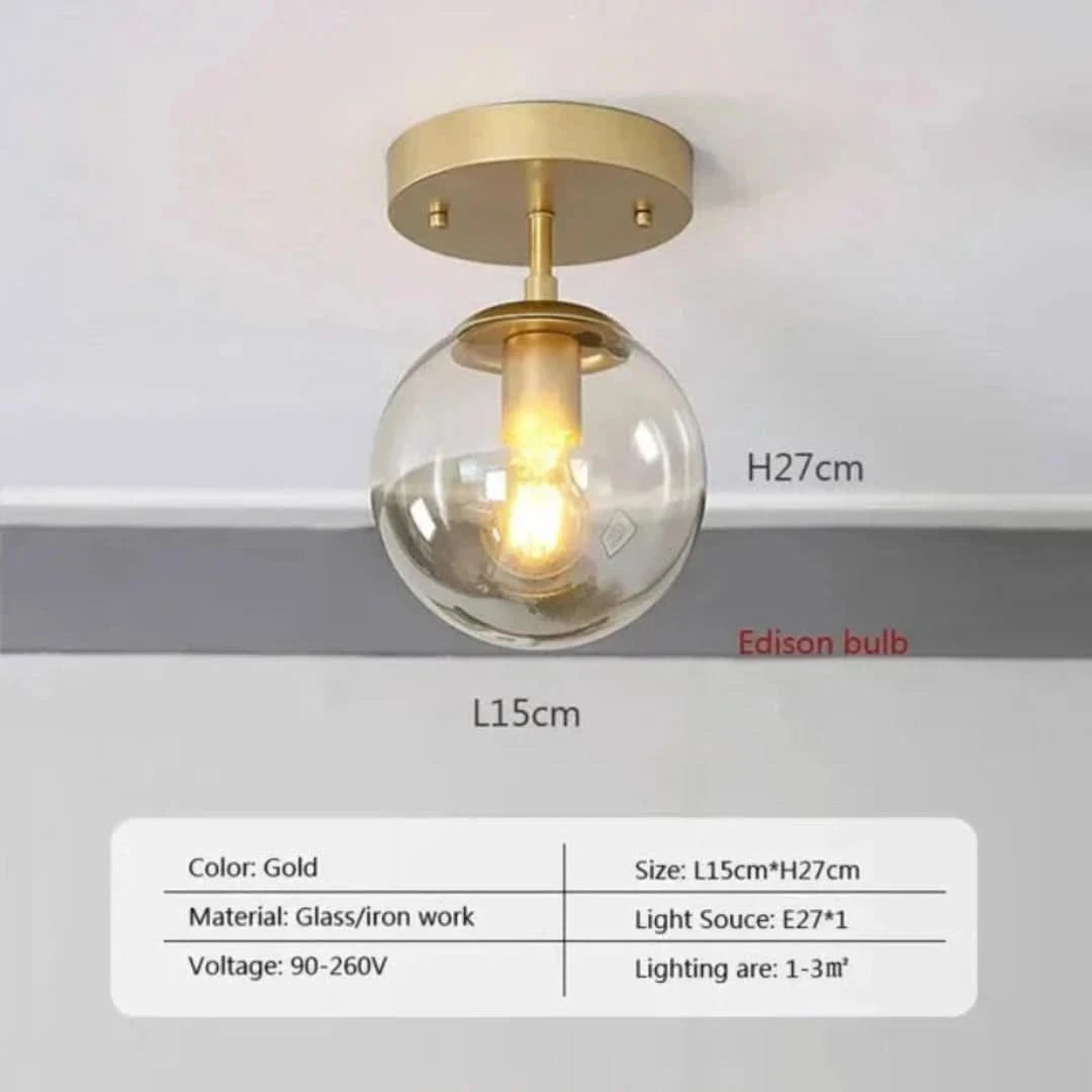 Modernorb - Monte de techo de globo de vidrio-Ceiling lamps-VyFlair