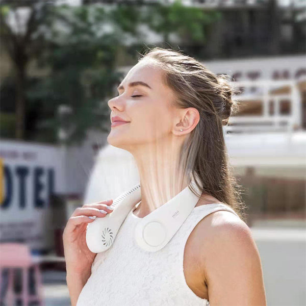 Ventilador de Cuello Portátil – Velocidades Ajustables - Diseño Ergonómico - Batería de Larga Duración