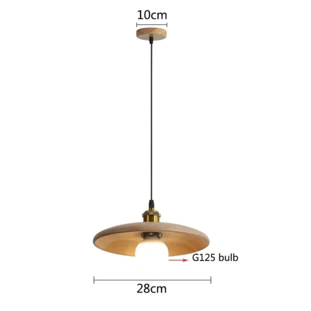Nordicnimbus - Lámpara colgante de madera escandinava-Ceiling lamps-VyFlair