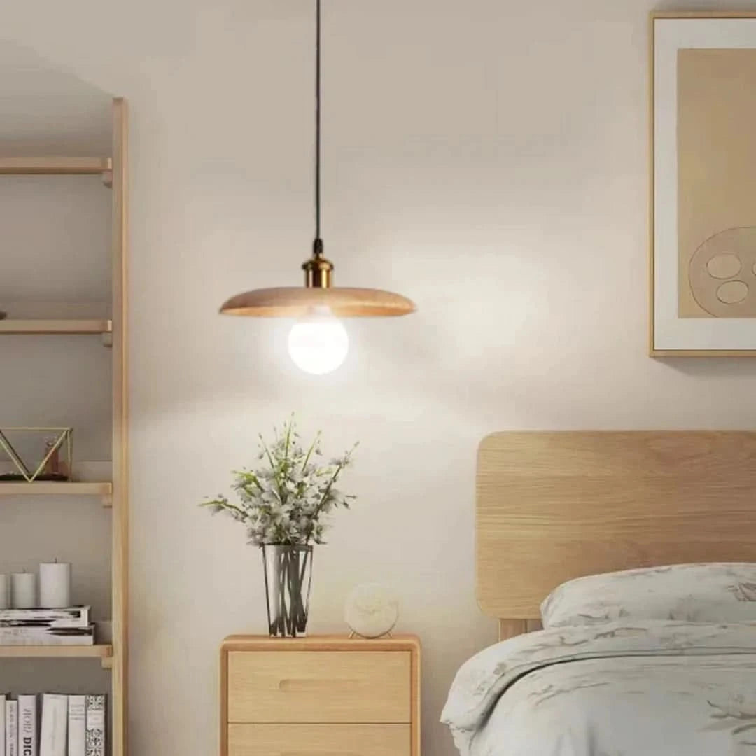 Nordicnimbus - Lámpara colgante de madera escandinava-Ceiling lamps-VyFlair