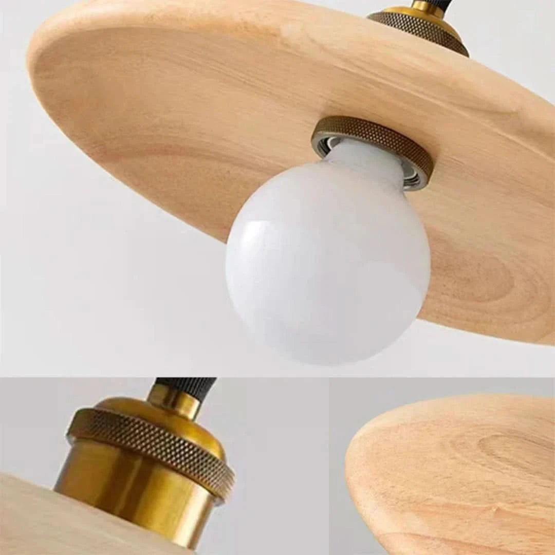 NordicNook - Scandinavian Wooden Pendant Lamp