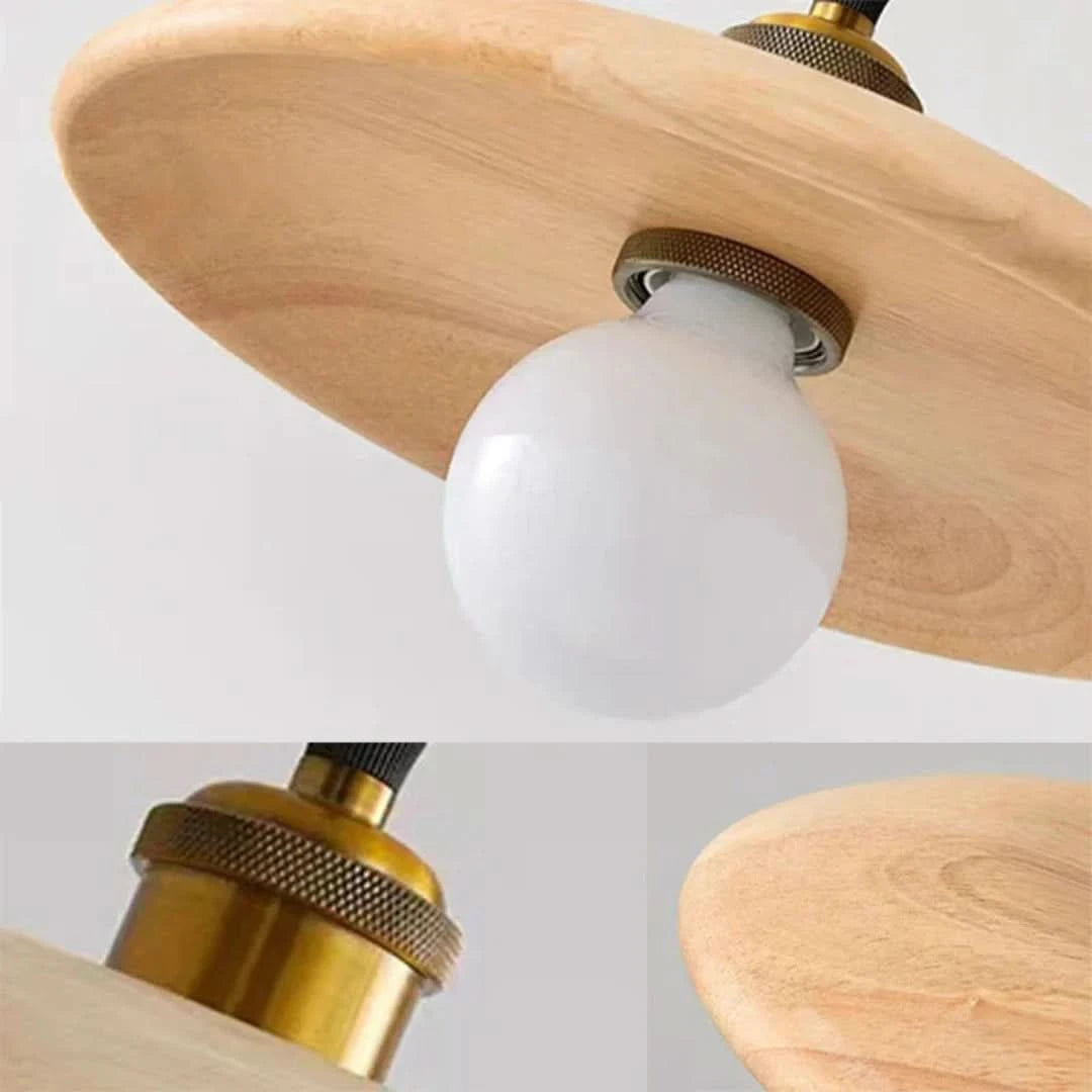 Nordicnimbus - Lámpara colgante de madera escandinava-Ceiling lamps-VyFlair